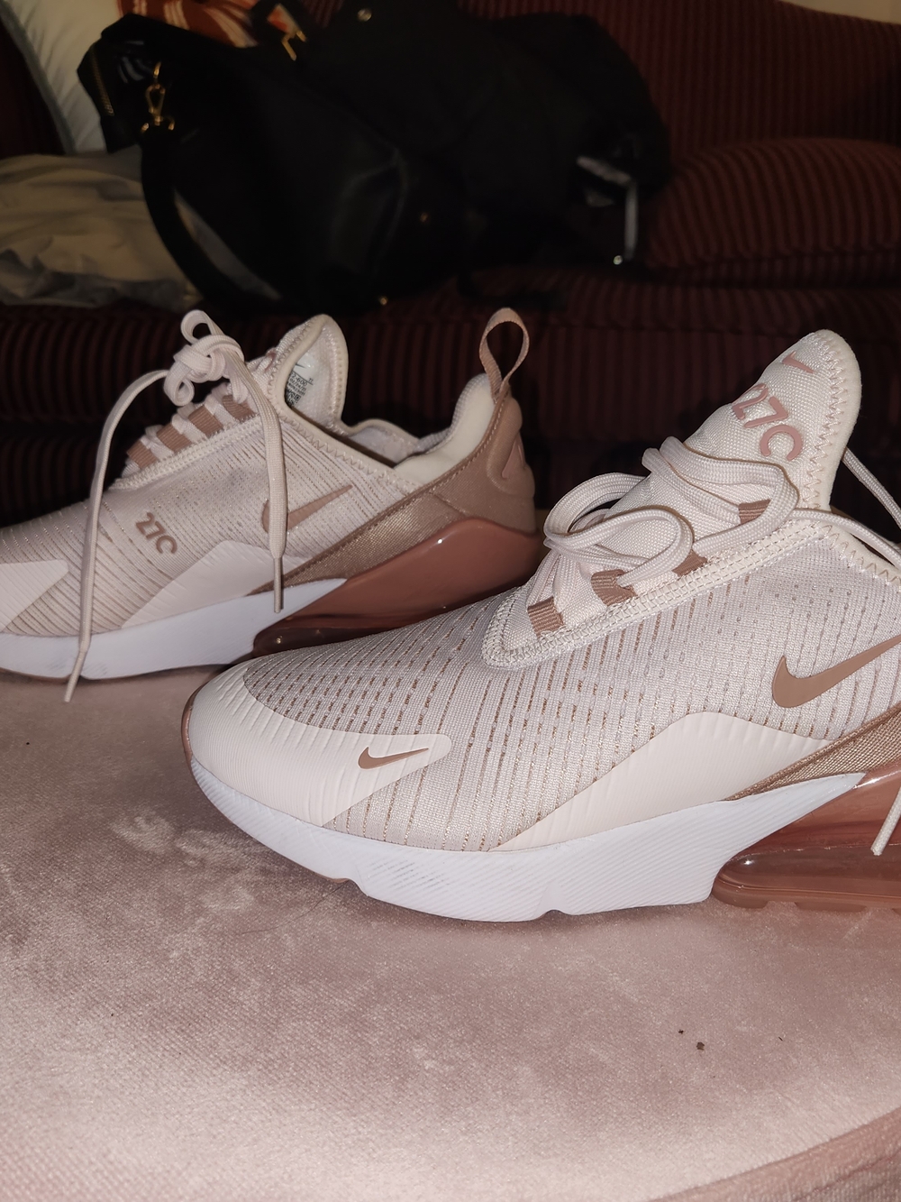 Nike Women’s Air Max 270 Rose/White Running Sneakers